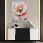 Floral 1482 Canvas Art 60 x 40 cm / Black