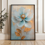 Floral 1484 Canvas Art 60 x 40 cm / Black