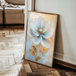 Floral 1484 Canvas Art 60 x 40 cm / Black