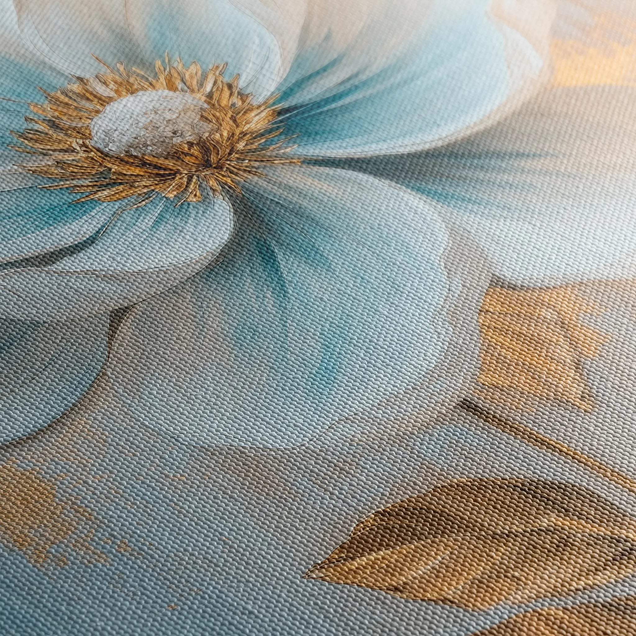 Floral 1484 Canvas Art 60 x 40 cm / Black