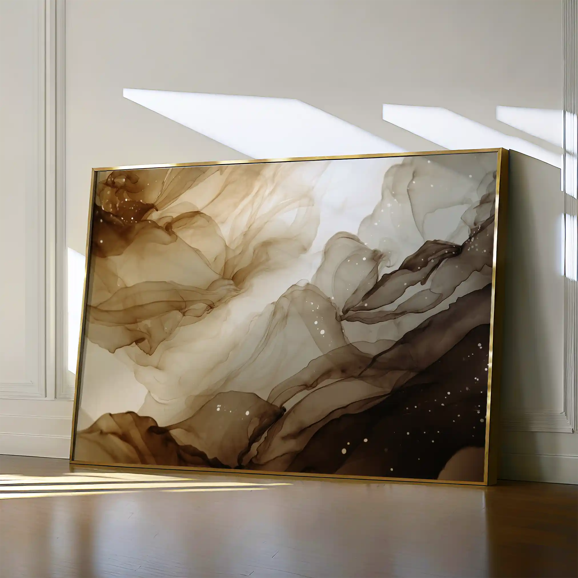 Abstract 1485 Canvas Art 60 x 40 cm / Black