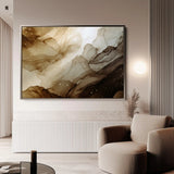 Abstract 1485 Canvas Art 60 x 40 cm / Black