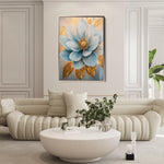 Floral 1485 Canvas Art 60 x 40 cm / Black