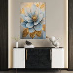 Floral 1485 Canvas Art 60 x 40 cm / Black