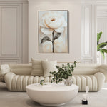 Floral 1486 Canvas Art 60 x 40 cm / Black