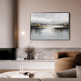 Abstract 1489 Canvas Art 60 x 40 cm / Black
