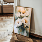 Floral 1489 Canvas Art 60 x 40 cm / Black