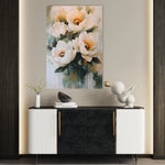 Floral 1489 Canvas Art 60 x 40 cm / Black