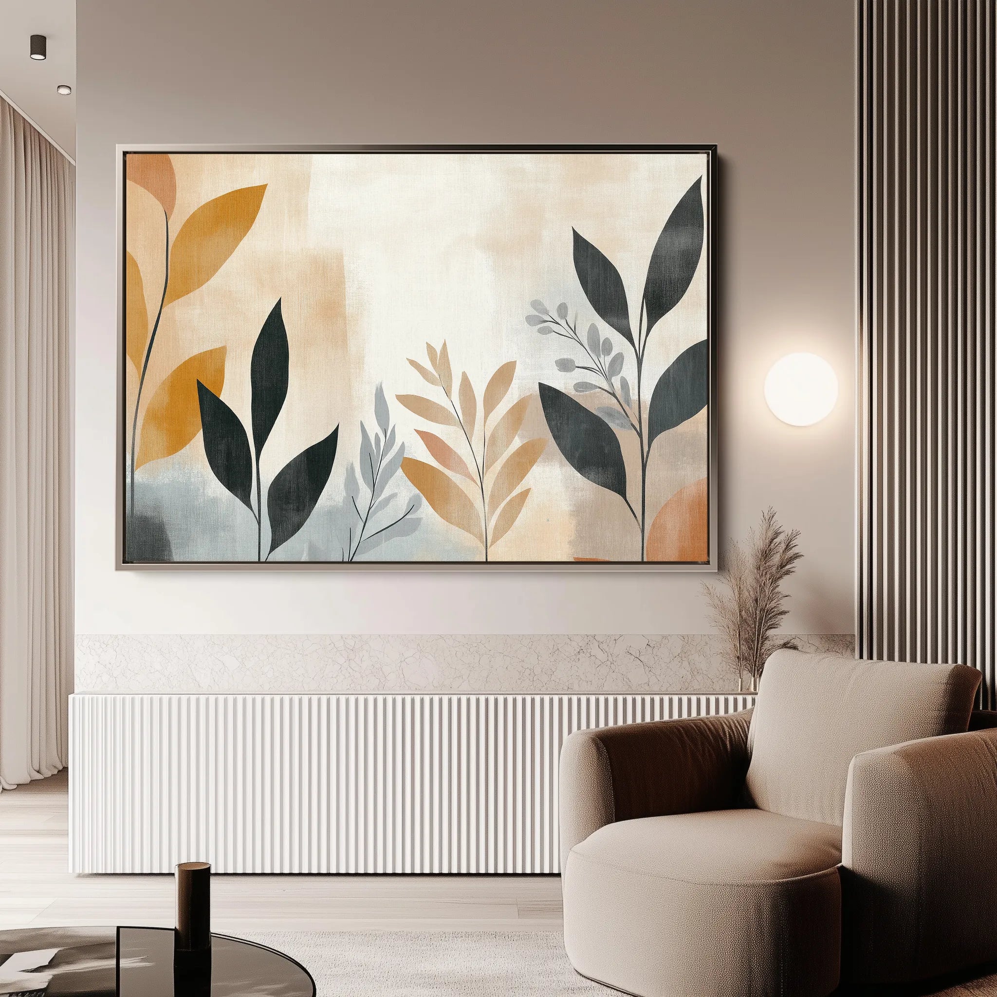Boho 149 Canvas Art 60 x 40 cm / Black