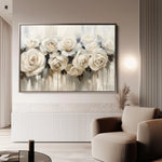Floral 149 Canvas Art 60 x 40 cm / Black