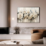 Floral 149 Canvas Art 60 x 40 cm / Black
