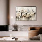 Floral 149 Canvas Art 60 x 40 cm / Black