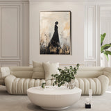 Portrait 149 Canvas Art 60 x 40 cm / Black