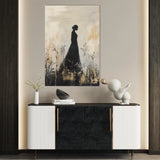 Portrait 149 Canvas Art 60 x 40 cm / Black