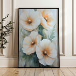 Floral 1490 Canvas Art 60 x 40 cm / Black