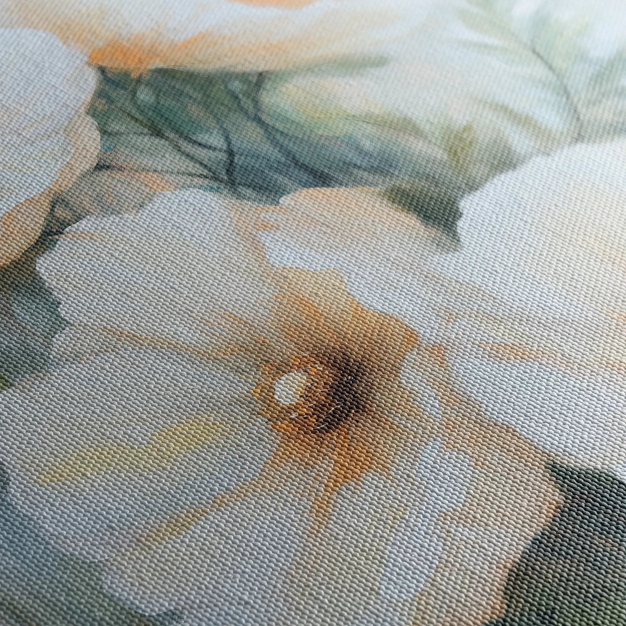 Floral 1490 Canvas Art 60 x 40 cm / Black