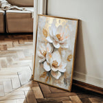 Floral 1491 Canvas Art 60 x 40 cm / Black