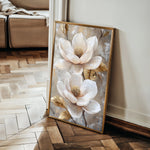 Floral 1492 Canvas Art 60 x 40 cm / Black