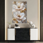 Floral 1492 Canvas Art 60 x 40 cm / Black