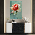Floral 1493 Canvas Art 60 x 40 cm / Black