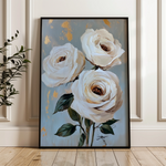 Floral 1495 Canvas Art 60 x 40 cm / Black