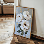 Floral 1495 Canvas Art 60 x 40 cm / Black