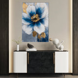 Floral 1497 Canvas Art 60 x 40 cm / Black
