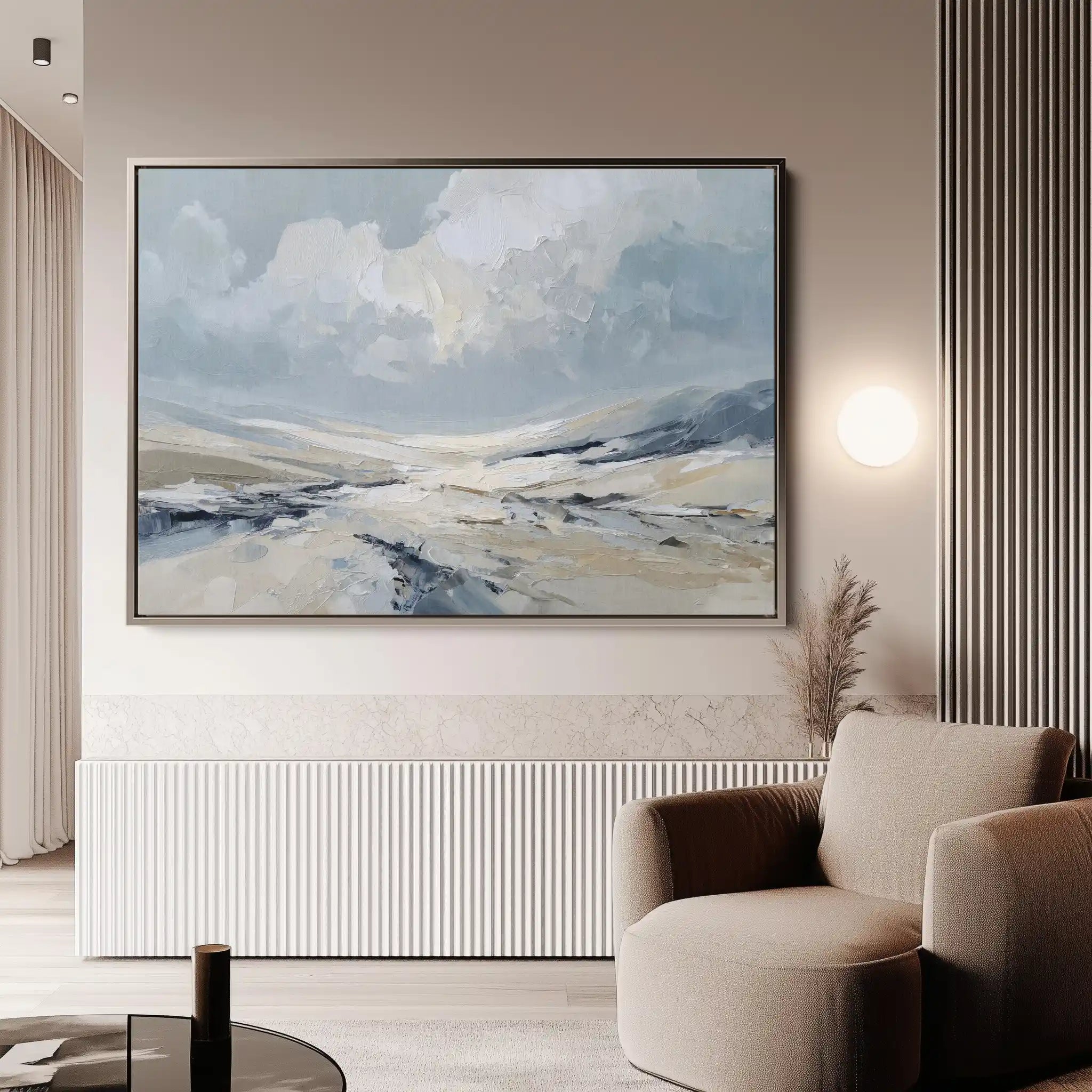 Abstract 1498 Canvas Art 60 x 40 cm / Black