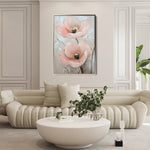 Floral 1498 Canvas Art 60 x 40 cm / Black