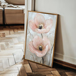 Floral 1498 Canvas Art 60 x 40 cm / Black