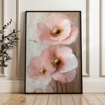 Floral 1499 Canvas Art 60 x 40 cm / Black