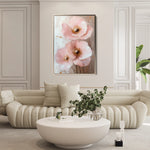 Floral 1499 Canvas Art 60 x 40 cm / Black