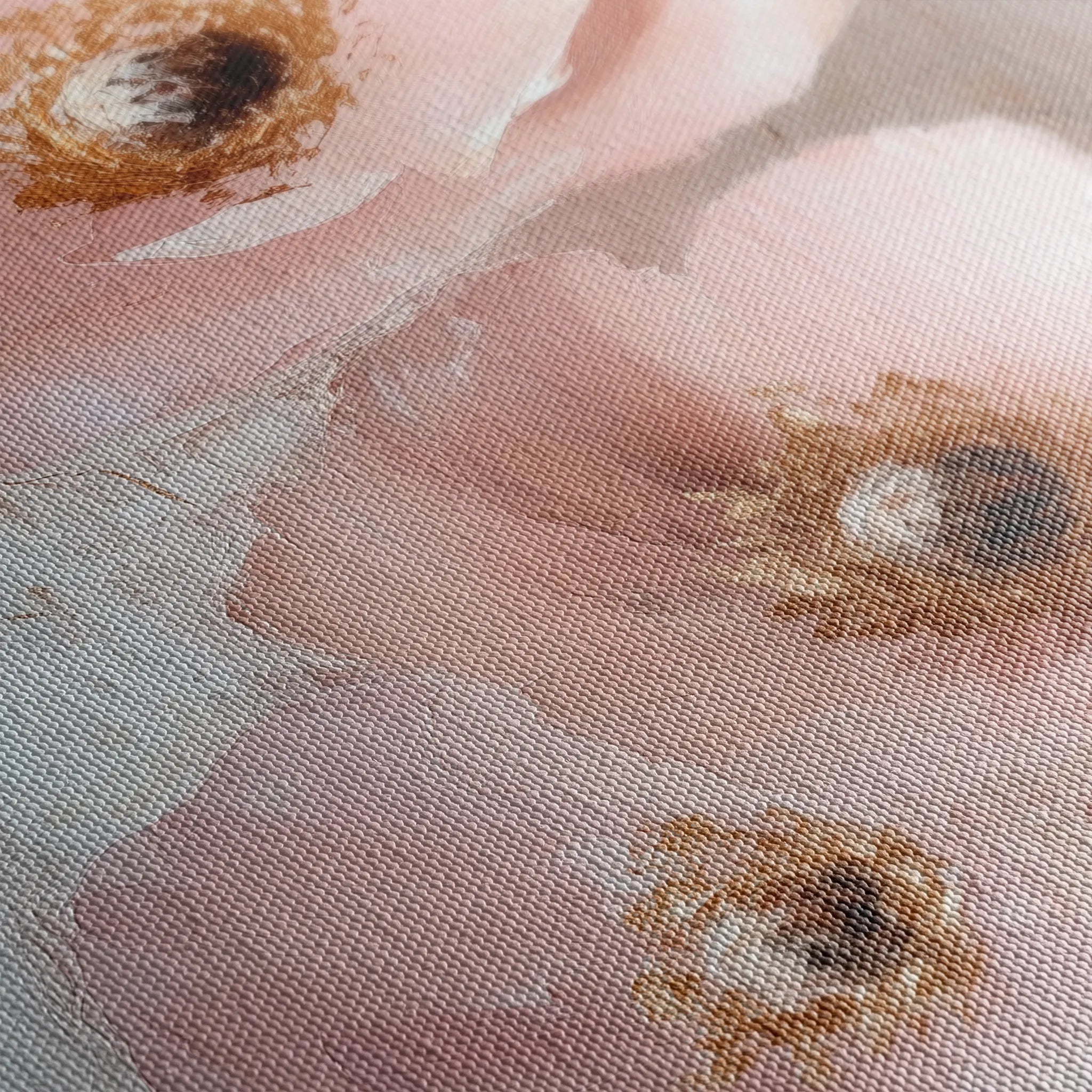 Floral 1499 Canvas Art 60 x 40 cm / Black