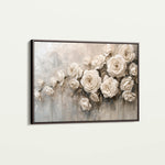 Floral 150 Canvas Art 60 x 40 cm / Black