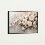 Floral 150 Canvas Art 60 x 40 cm / Black