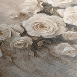 Floral 150 Canvas Art 60 x 40 cm / Black