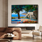 Landscape 150 Canvas Art 60 x 40 cm / Black