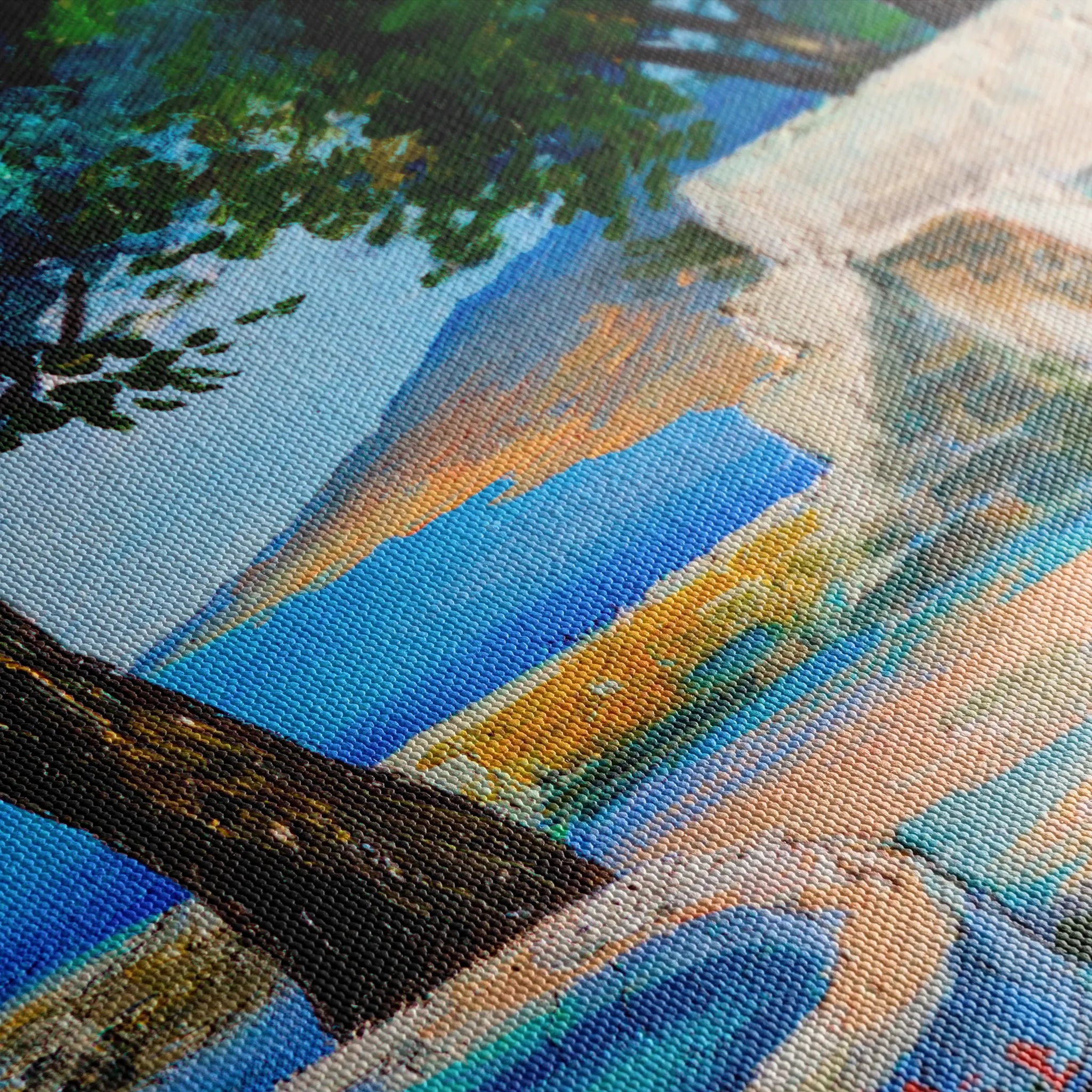 Landscape 150 Canvas Art 60 x 40 cm / Black