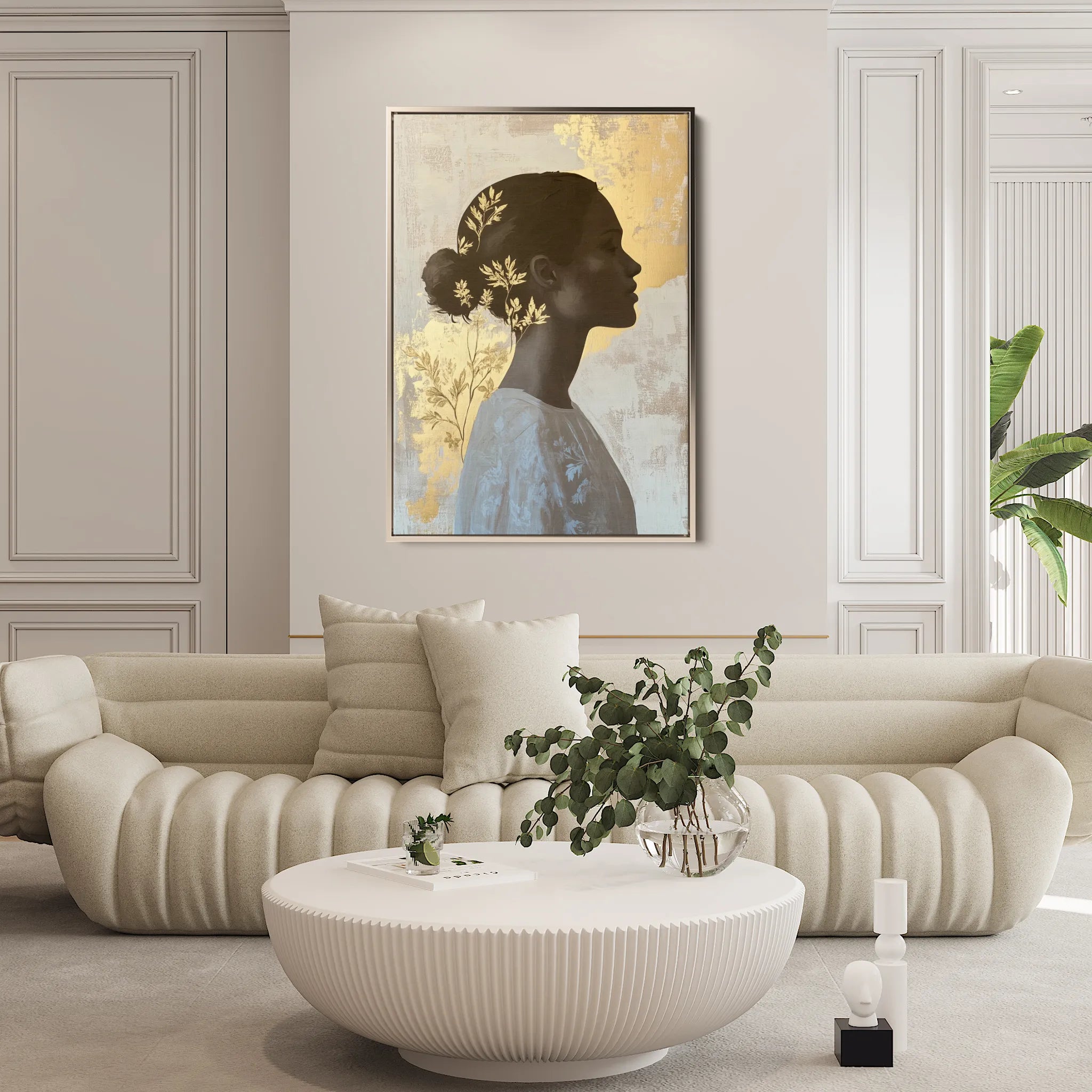 Portrait 150 Canvas Art 60 x 40 cm / Black