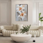 Floral 1501 Canvas Art 60 x 40 cm / Black
