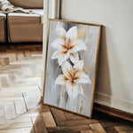 Floral 1501 Canvas Art 60 x 40 cm / Black