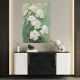 Floral 1502 Canvas Art 60 x 40 cm / Black