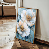 Floral 1503 Canvas Art 60 x 40 cm / Black
