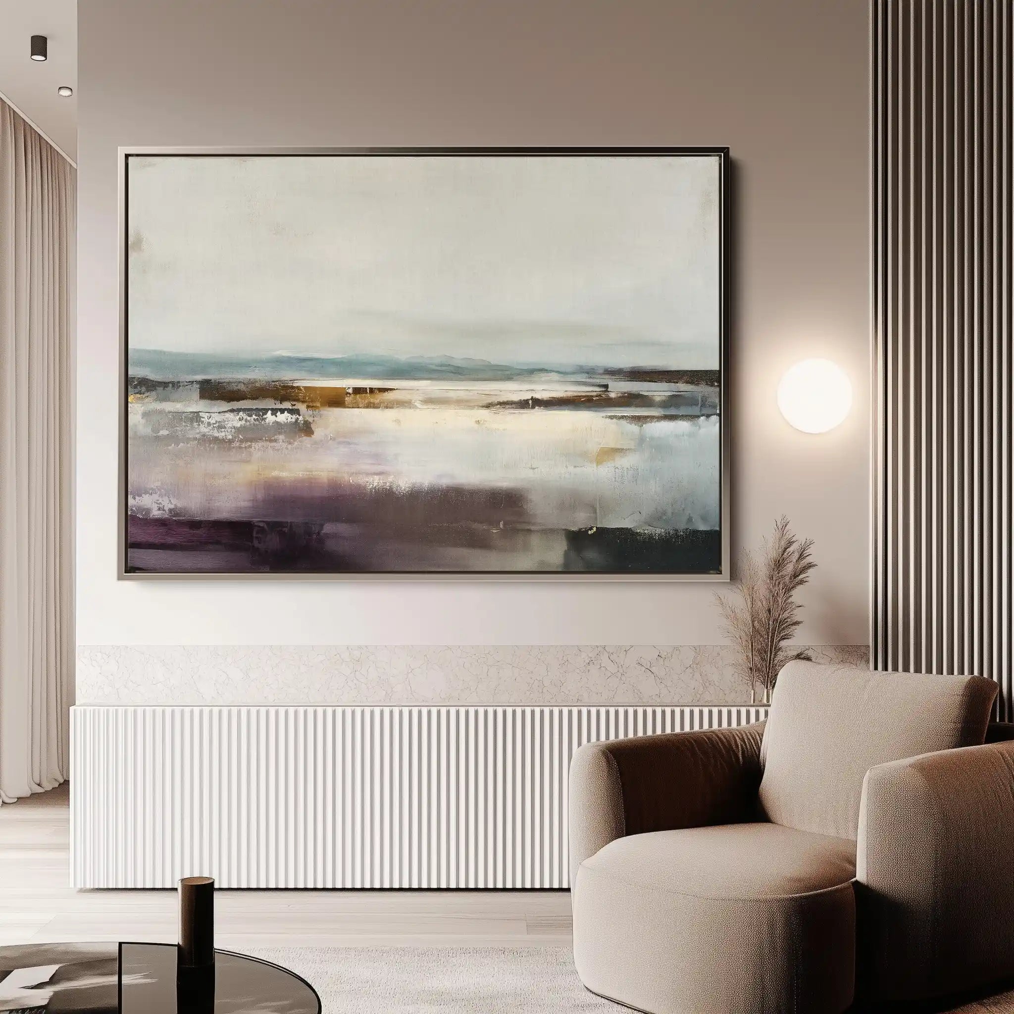Abstract 1504 Canvas Art 60 x 40 cm / Black