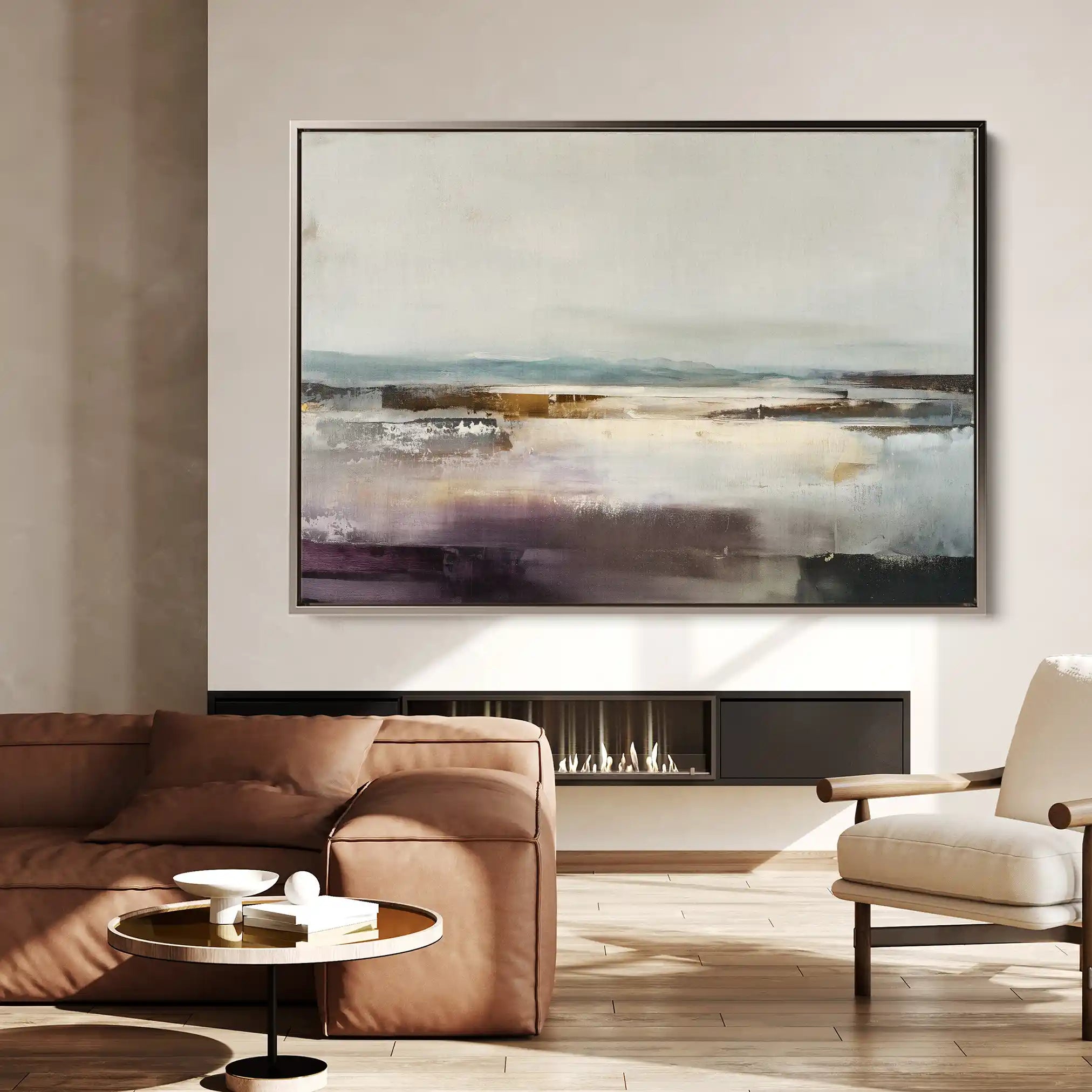 Abstract 1504 Canvas Art 60 x 40 cm / Black