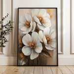 Floral 1507 Canvas Art 60 x 40 cm / Black