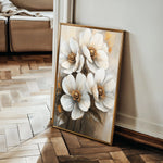 Floral 1507 Canvas Art 60 x 40 cm / Black