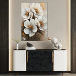 Floral 1507 Canvas Art 60 x 40 cm / Black