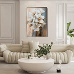 Floral 1508 Canvas Art 60 x 40 cm / Black