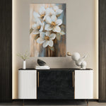 Floral 1508 Canvas Art 60 x 40 cm / Black